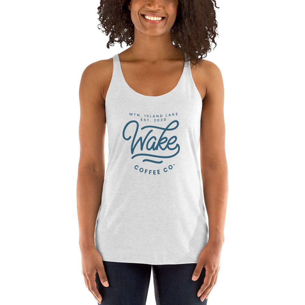 Mtn. Island Lake Wake Coffee Co. Racerback Tank