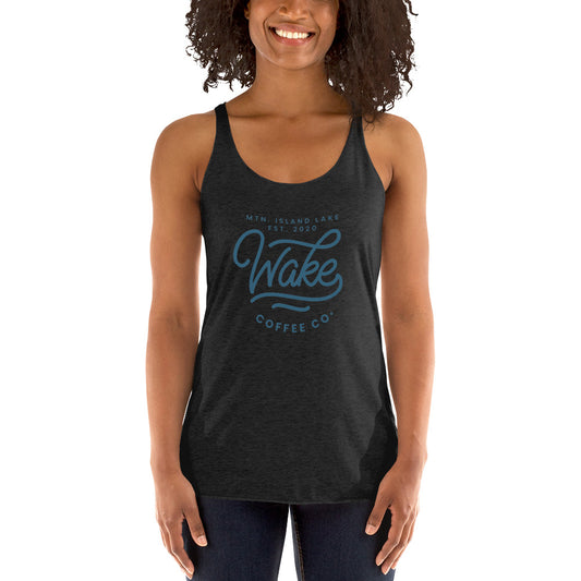 Mtn. Island Lake Wake Coffee Co. Racerback Tank
