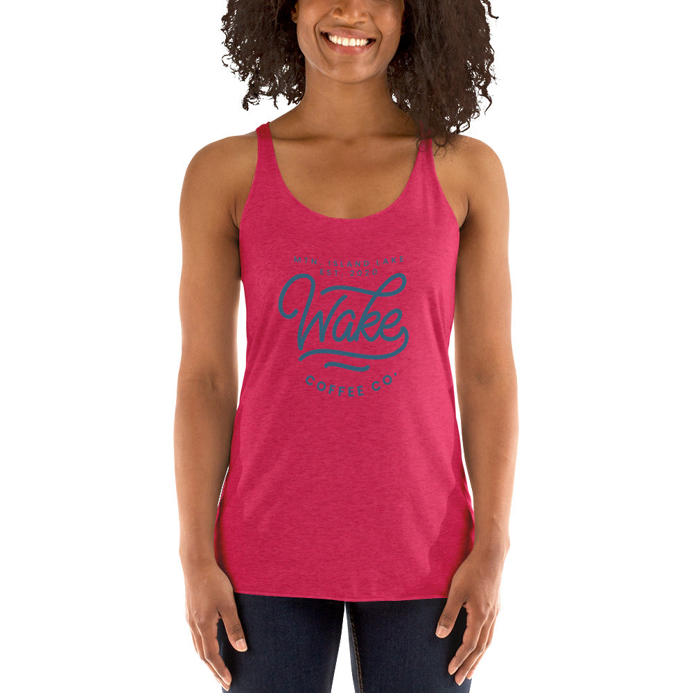 Mtn. Island Lake Wake Coffee Co. Racerback Tank
