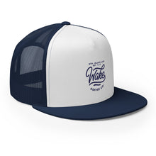 Load image into Gallery viewer, Mtn. Island Lake Wake Coffee Co.-Trucker Cap, NAVY COLOR
