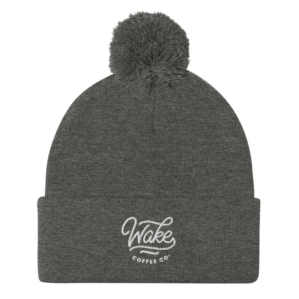 Wake Coffee Co.-Pom-Pom Beanie