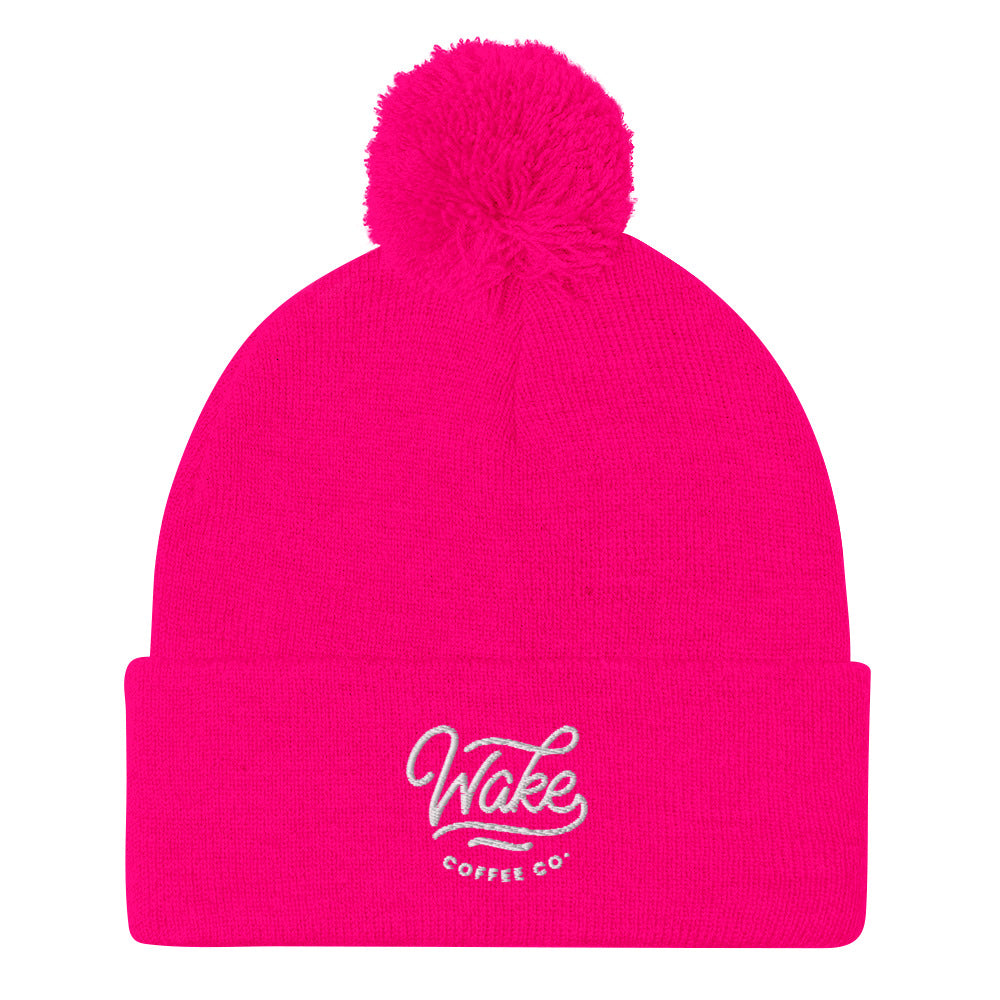 Wake Coffee Co.-Pom-Pom Beanie