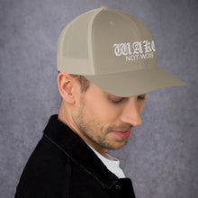 Load image into Gallery viewer, Wake Not Woke Trucker Hat, Mesh Side, Multi Color
